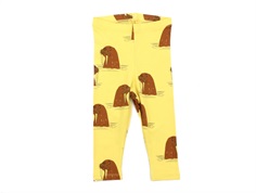 Mini Rodini leggings yellow walrus